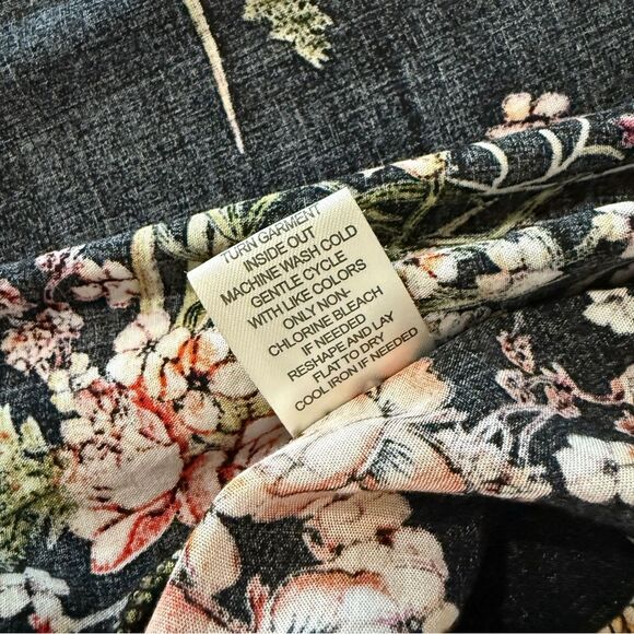 Coco + Carmen Boho Black Floral High-Low Wrap Maxi Dress (S/M) Cottagecore - Picture 12 of 12